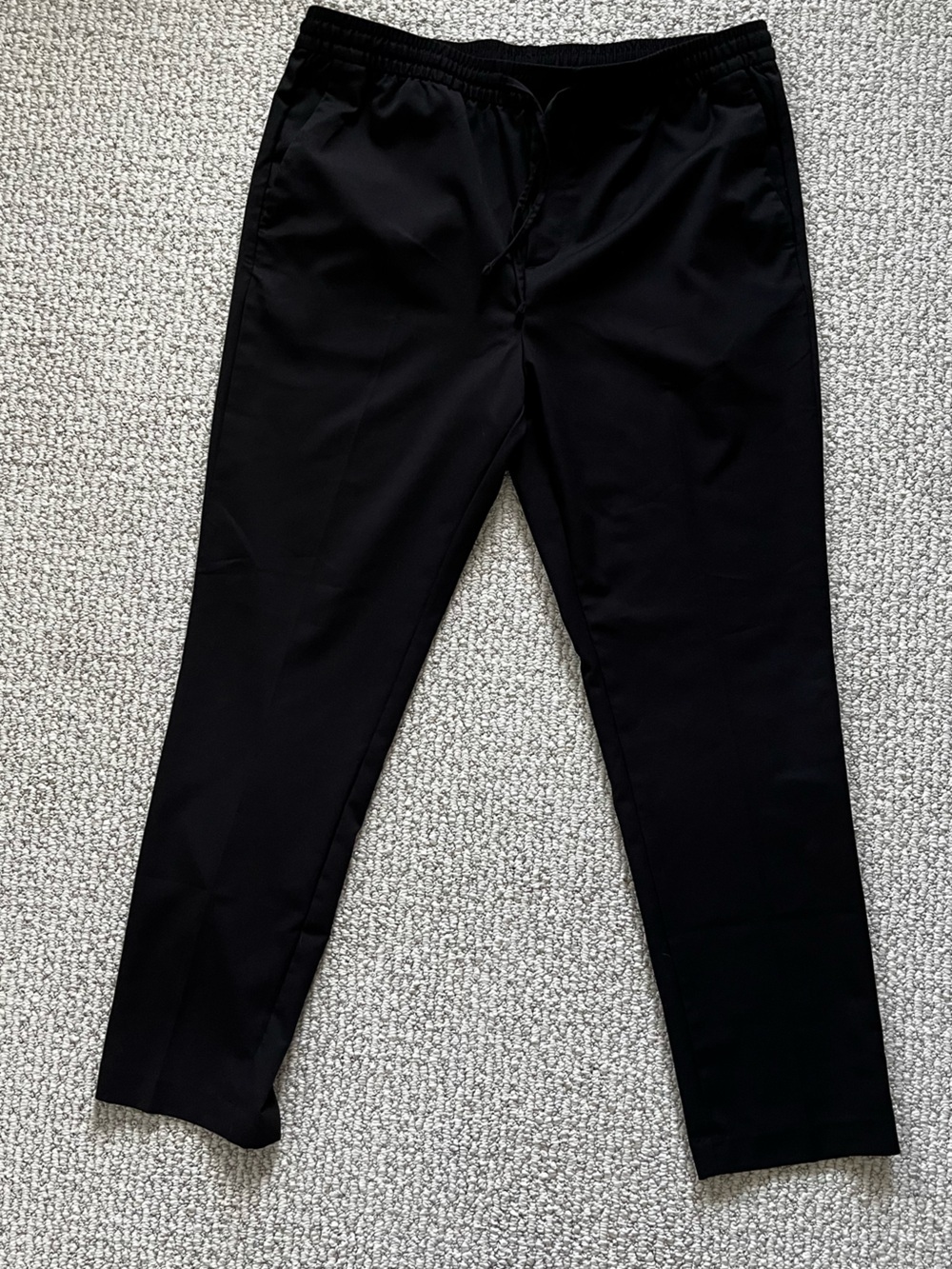 NWT H&M Men's Black Drawstring Jogger Pants Sz Large